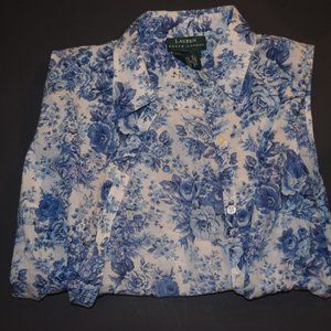 Ralph Lauren Floral Button Down Top